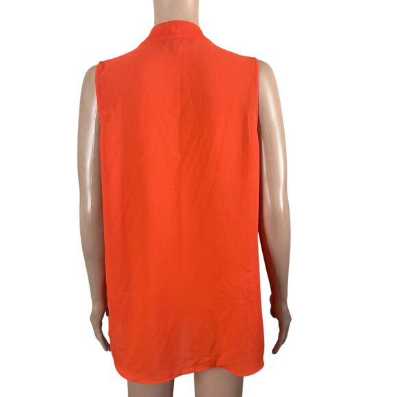 Rose & Olive Top Womens Medium Orange Pullover Lightweight - Picture 2 of 11